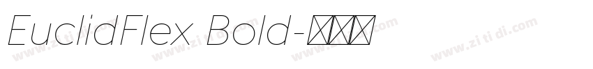 EuclidFlex Bold字体转换